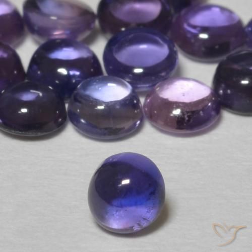 Zaffiro Rosa Viola naturale da 0.26 ct, Rotondo, Trasparente
