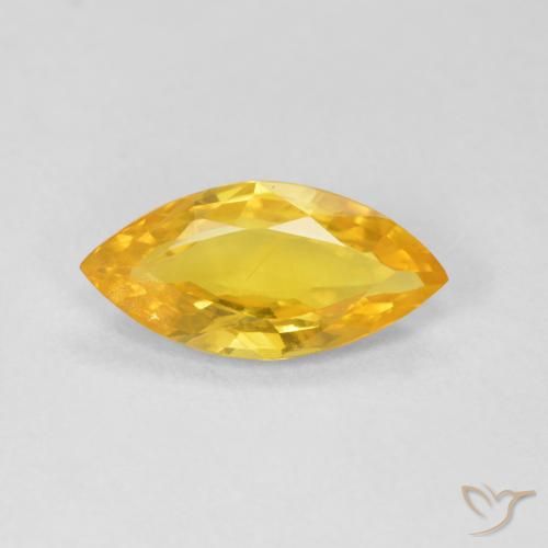 1.79ct Naturale Arancio dorato Zaffiro, Taglio marquise, VS-SI