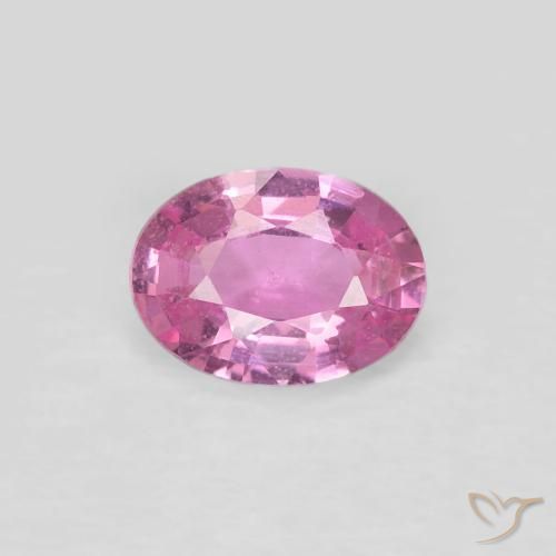 0.62ct Naturale Rosa medio Zaffiro, Ovale, VS
