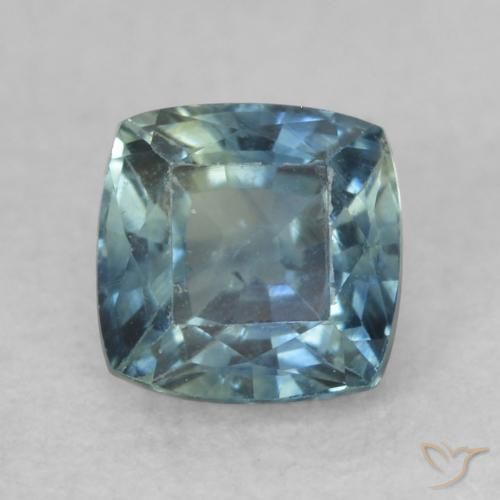 0.68ct Naturale Azzurro-Verde Zaffiro, Cuscino, VS-SI