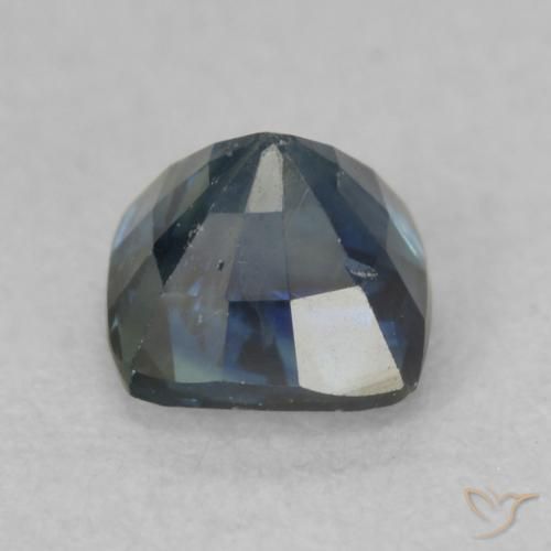 Zaffiro Teal-blu naturale da 0.66 ct, Cuscino, VS-SI