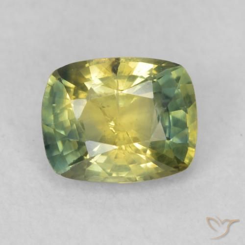 0.75ct Naturale Multicolore Zaffiro, Cuscino, VS-SI