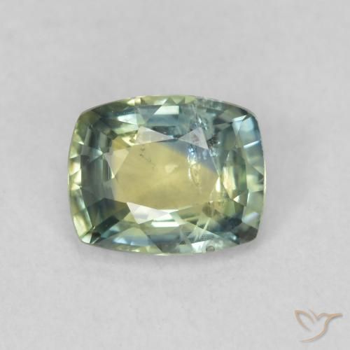 0.88ct Naturale Multicolore Zaffiro, Cuscino, VS-SI