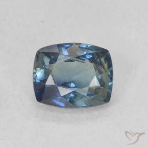 0.77ct Naturale Blu Zaffiro, Cuscino, VS