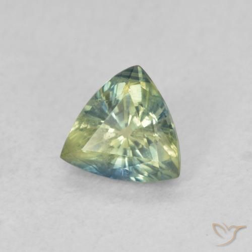 Zaffiro Multicolore naturale da 0.54 ct, Taglio trillion, VS