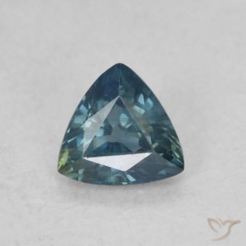 0.33ct Naturale Teal-blu Zaffiro, Taglio trillion, VS
