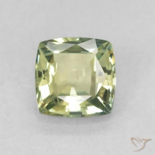 0.79ct Naturale Verde terroso Zaffiro, Cuscino, VVS-VS