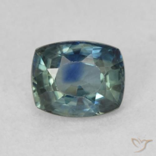 0.79ct Naturale Celeste chiaro Zaffiro, Cuscino, VVS-VS