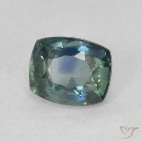 Zaffiro Celeste chiaro naturale da 0.79 ct, Cuscino, VVS-VS