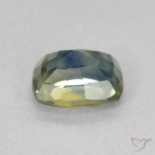 Zaffiro Celeste chiaro naturale da 0.79 ct, Cuscino, VVS-VS