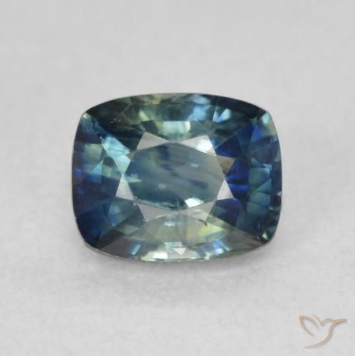 0.86ct Naturale Blu scuro profondo Zaffiro, Cuscino, VVS-VS