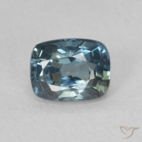0.70ct Naturale Teal-blu Zaffiro, Cuscino, VVS-VS