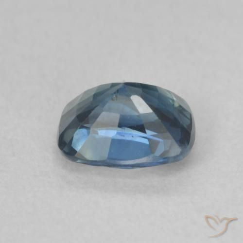Zaffiro Teal-blu naturale da 0.70 ct, Cuscino, VVS-VS