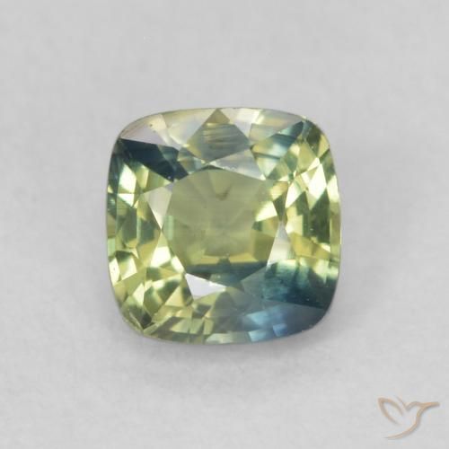 0.55ct Naturale Multicolore Zaffiro, Cuscino, VS