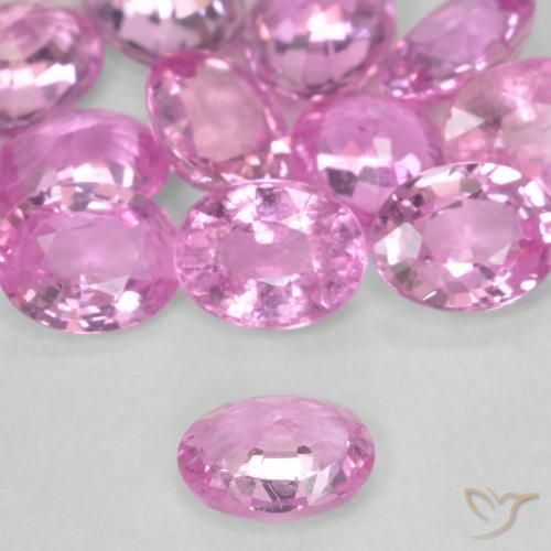 Zaffiro Rosa porpora reale naturale da 0.32 ct, Ovale, VS