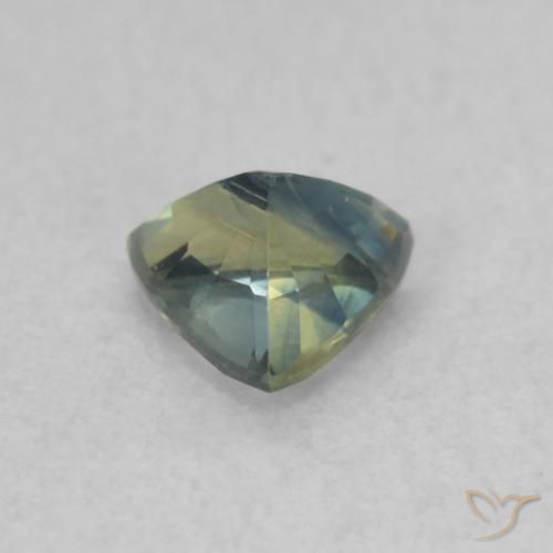 Zaffiro Teal-blu naturale da 0.47 ct, Taglio trillion, VS