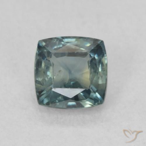 Zaffiro Verde bluastro naturale da 0.65 ct, Cuscino, VS