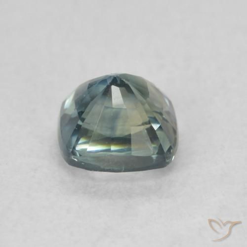 Zaffiro Teal-blu naturale da 0.67 ct, Cuscino, VS