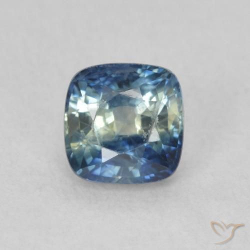 0.81ct Naturale Multicolore Zaffiro, Cuscino, VS