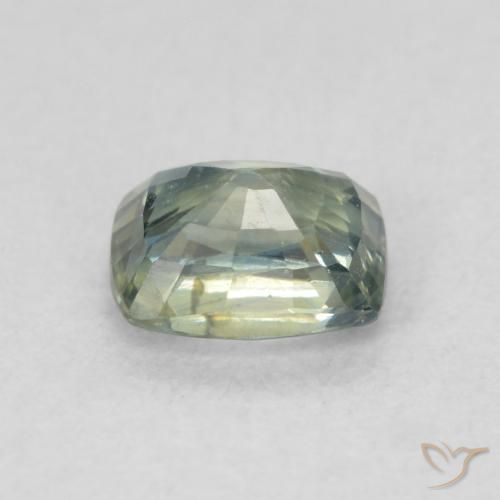 Zaffiro Teal Blue naturale da 0.85 ct, Cuscino, VS