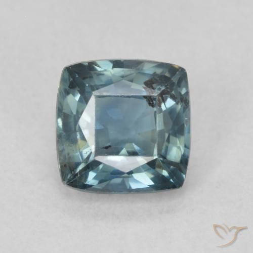 0.89ct Naturale Teal-blu Zaffiro, Cuscino, VS