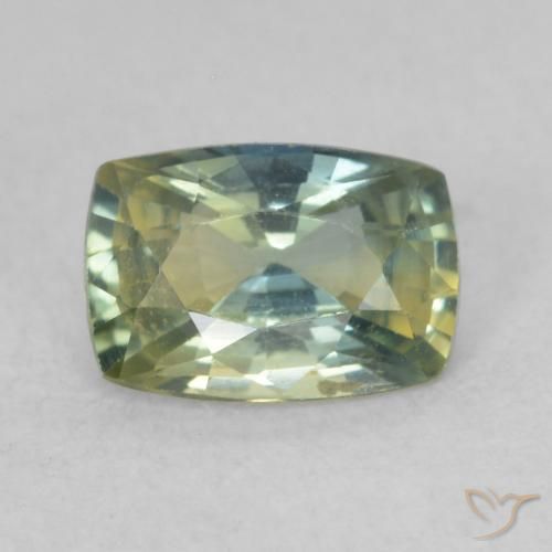 0.88ct Naturale Multicolore Zaffiro, Cuscino, VVS-VS