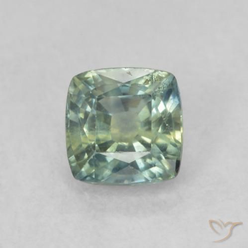 0.63ct Naturale Multicolore Zaffiro, Cuscino, VS-SI