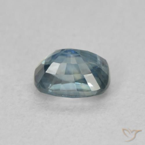 Zaffiro Teal-blu naturale da 0.59 ct, Cuscino, VS-SI
