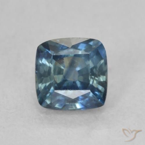 0.77ct Naturale Blu Zaffiro, Cuscino, VVS-VS