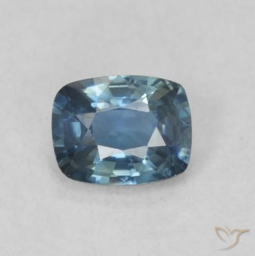 0.52ct Naturale Blu scuro profondo Zaffiro, Cuscino, VS