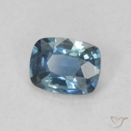 Zaffiro Blu scuro profondo naturale da 0.52 ct, Cuscino, VS