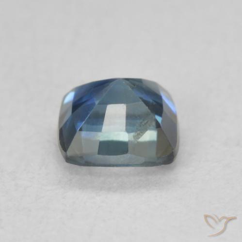 Zaffiro Teal-blu naturale da 0.76 ct, Cuscino, VS