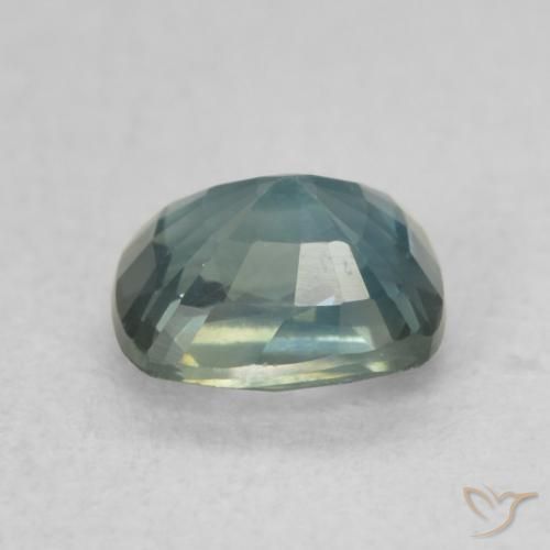 Zaffiro Teal-blu naturale da 0.84 ct, Cuscino, VS