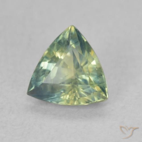 Zaffiro Multicolore naturale da 0.67 ct, Taglio trillion, VS
