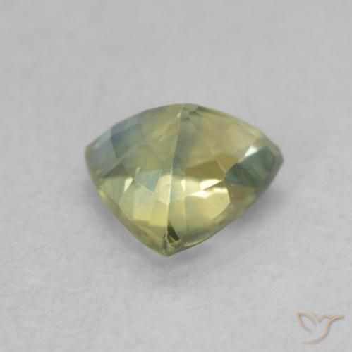 Zaffiro Multicolore naturale da 0.67 ct, Taglio trillion, VS