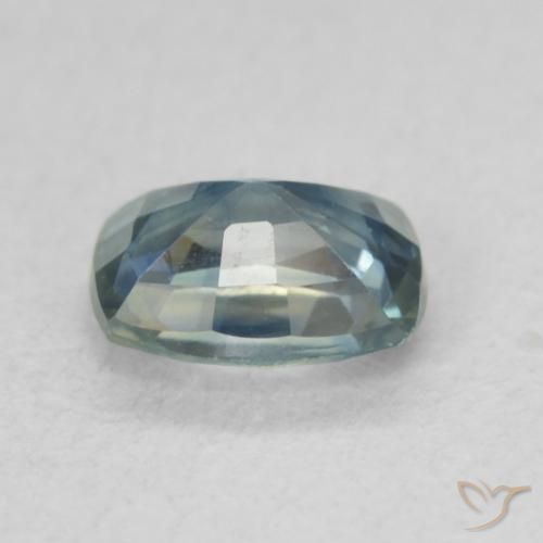 Zaffiro Teal-blu naturale da 0.85 ct, Cuscino, VS