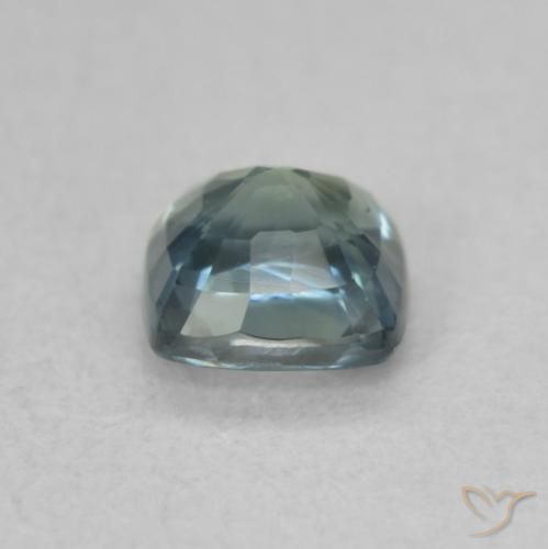 Zaffiro Teal-blu naturale da 0.68 ct, Cuscino, VS