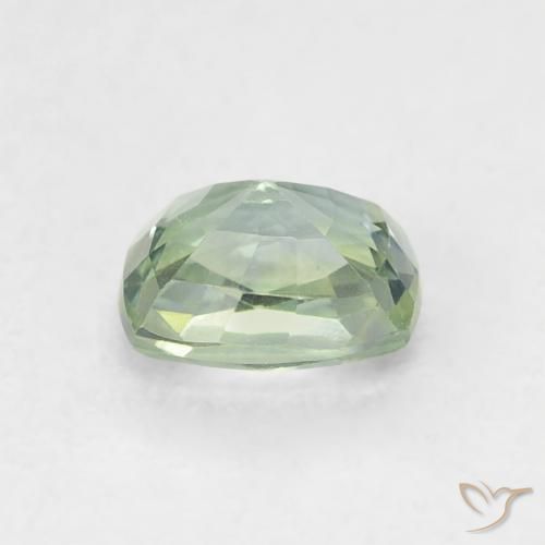 Zaffiro Verde Salvia Chiaro naturale da 0.64 ct, Cuscino, VS