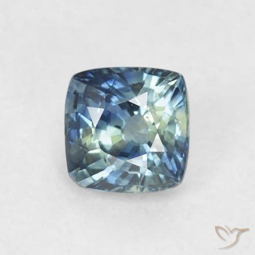 0.46ct Naturale Blu Zaffiro, Cuscino, VS