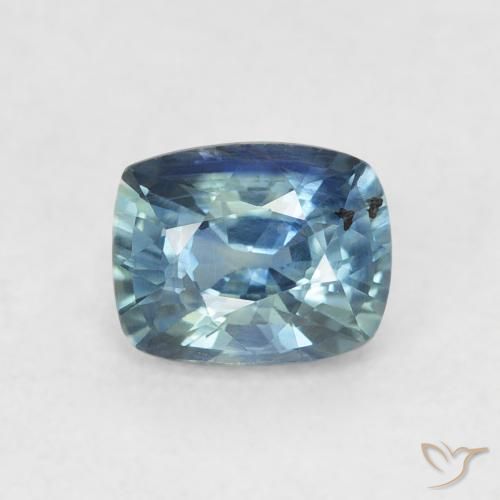 0.74ct Naturale Blu scuro Zaffiro, Cuscino, VS
