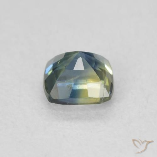 Zaffiro Teal Blue naturale da 0.54 ct, Cuscino, VS