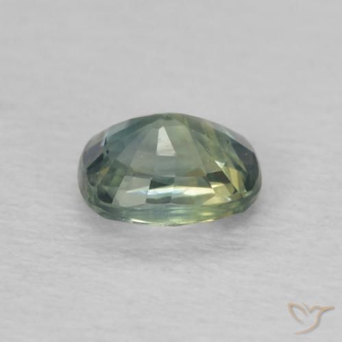 Zaffiro Teal-blu naturale da 0.60 ct, Cuscino, VVS-VS