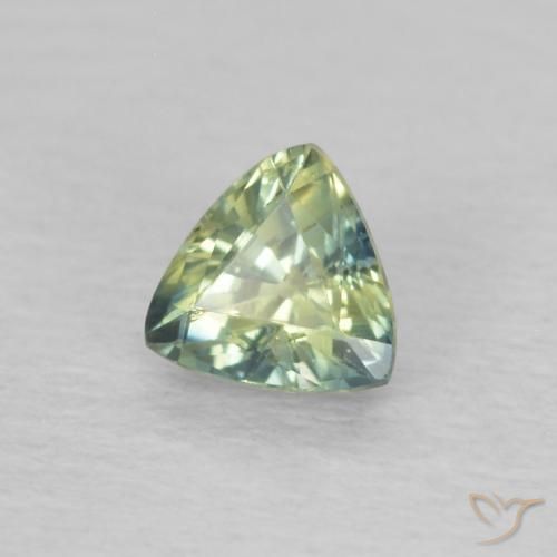 Zaffiro Multicolore naturale da 0.43 ct, Taglio trillion, VVS-VS