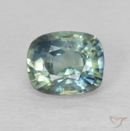 0.76ct Naturale Multicolore Zaffiro, Cuscino, VS-SI