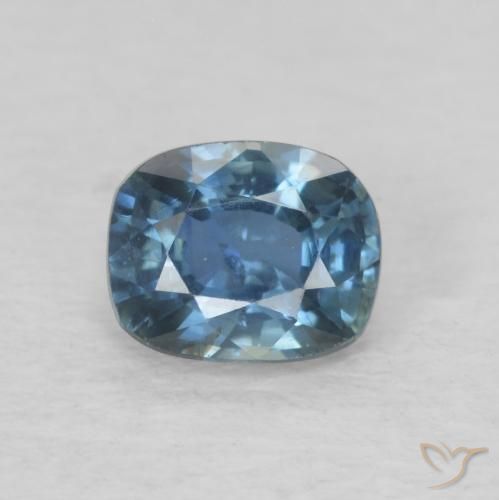 0.60ct Naturale Blu scuro profondo Zaffiro, Cuscino, VS-SI