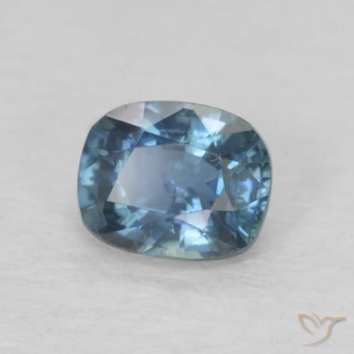 Zaffiro Blu scuro profondo naturale da 0.60 ct, Cuscino, VS-SI