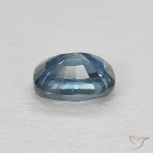 Zaffiro Blu scuro profondo naturale da 0.60 ct, Cuscino, VS-SI