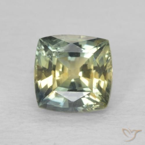 0.91ct Naturale Multicolore Zaffiro, Cuscino, VS-SI