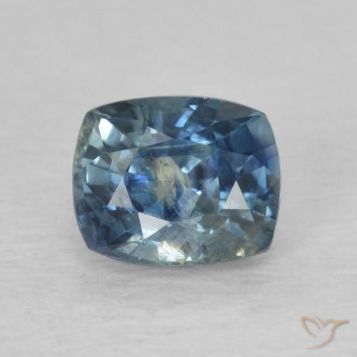 0.86ct Naturale Blu Zaffiro, Cuscino, VS-SI