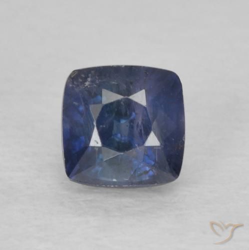 0.84ct Naturale Blu notte Zaffiro, Cuscino, VS-SI